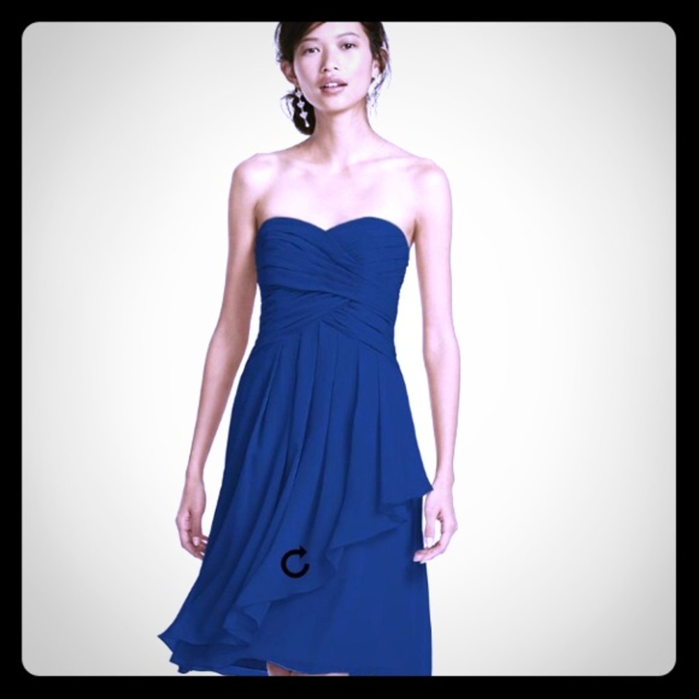 David’s Bridal Bridesmaid Dress Navy Blue
